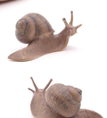 MOYU Solid Simulation Snail Model Insect Animal Small Snails Ornament Handicraft Garden Decoration