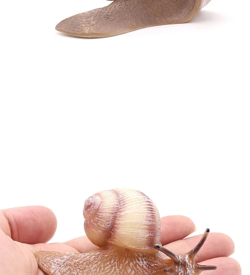 MOYU Solid Simulation Snail Model Insect Animal Small Snails Ornament Handicraft Garden Decoration