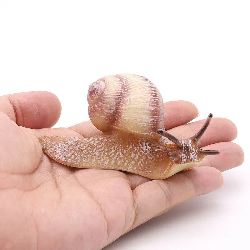 MOYU Solid Simulation Snail Model Insect Animal Small Snails Ornament Handicraft Garden Decoration