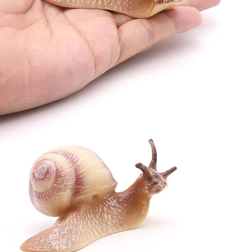 MOYU Solid Simulation Snail Model Insect Animal Small Snails Ornament Handicraft Garden Decoration