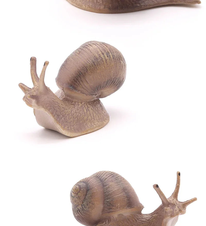 MOYU Solid Simulation Snail Model Insect Animal Small Snails Ornament Handicraft Garden Decoration