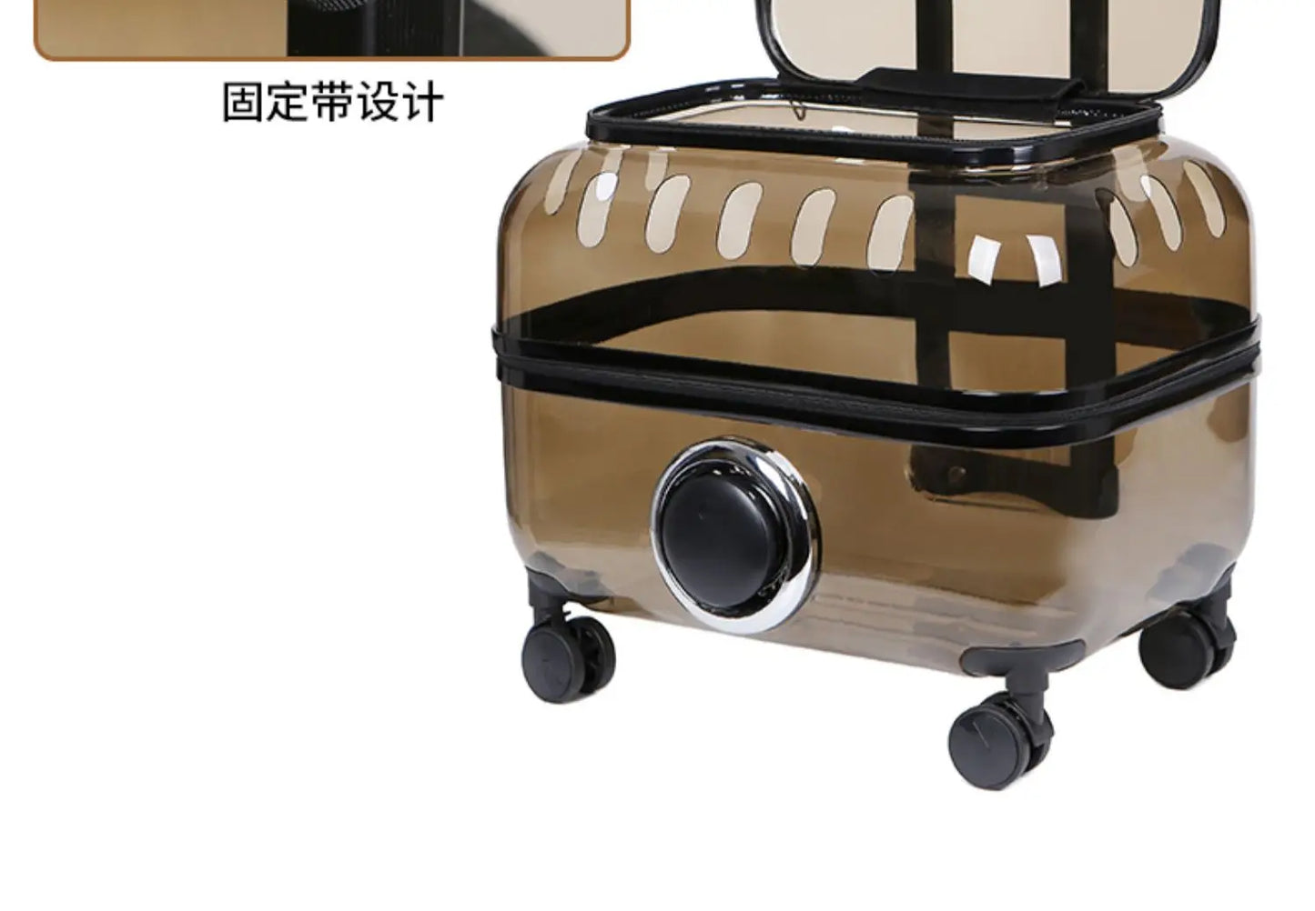 Pet cart trolley case cat bag for going out for cats and dogs small pet carrying schoolbag for cats going out suitcase