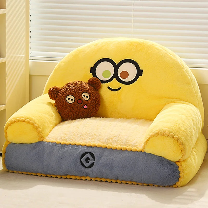 Despicable Me Minions Animation Peripheral Cartoon Cute Removable Sofa Nest Small Pet Mat Dog House Winter Warm Pet Supplies