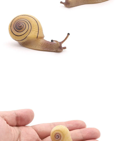 MOYU Solid Simulation Snail Model Insect Animal Small Snails Ornament Handicraft Garden Decoration