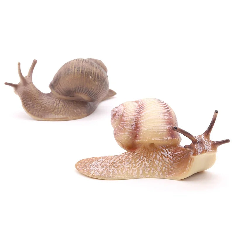 MOYU Solid Simulation Snail Model Insect Animal Small Snails Ornament Handicraft Garden Decoration