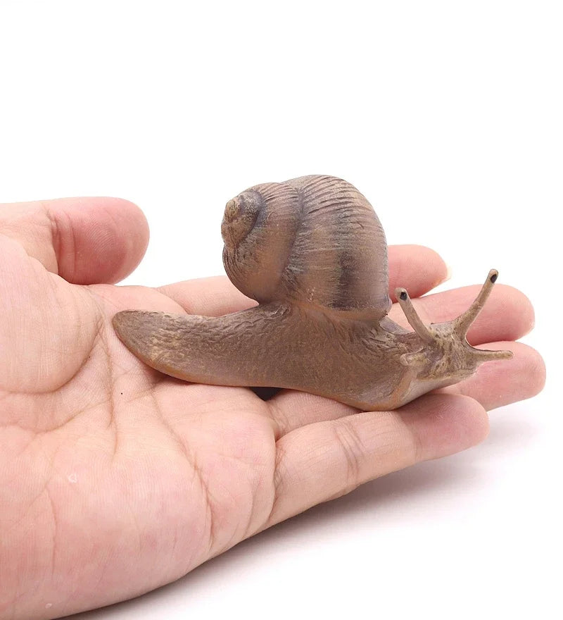 MOYU Solid Simulation Snail Model Insect Animal Small Snails Ornament Handicraft Garden Decoration