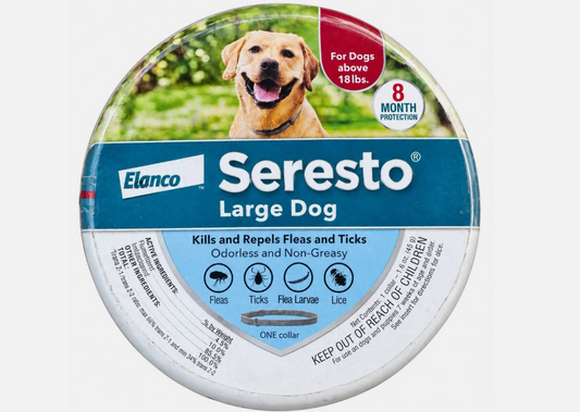 Seresto Large Dog Flea & Tick Prevention Collar, 8 Month